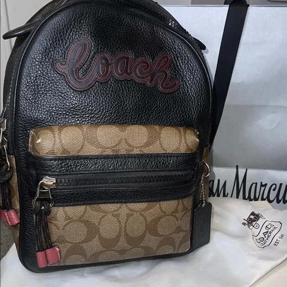 Coach Dark Brown and Tan Signature Backpack Limited Edition - Picture 8 of 12